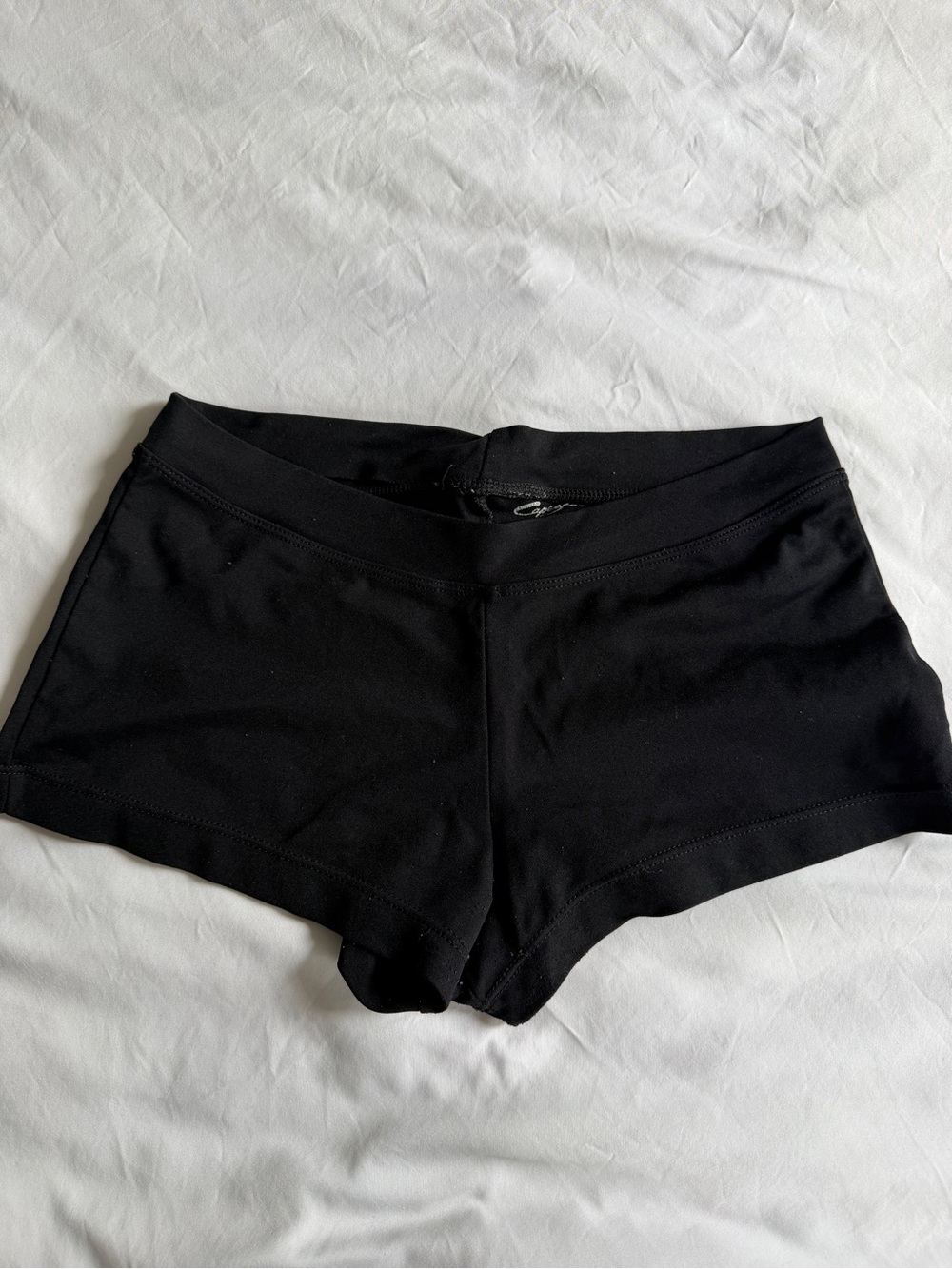 Capezio Black Dance Shorts with Wide Waistband